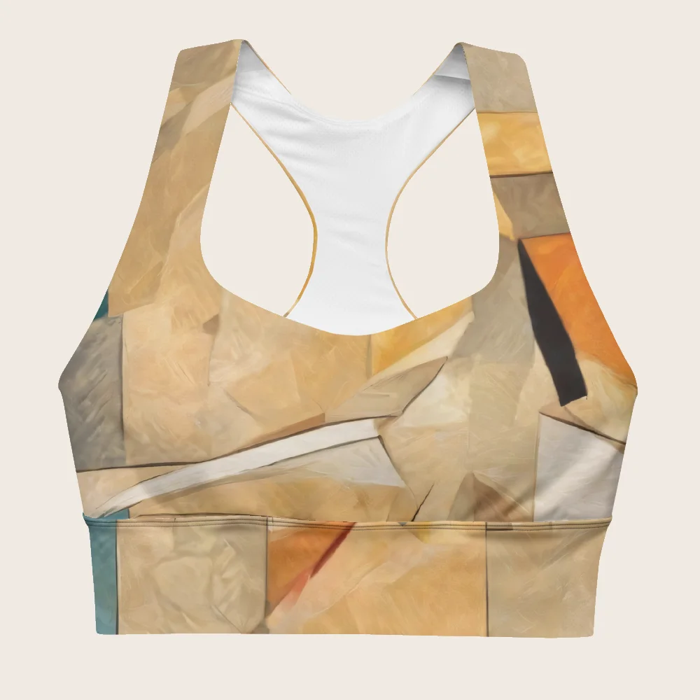 Longline Sports Bra on model