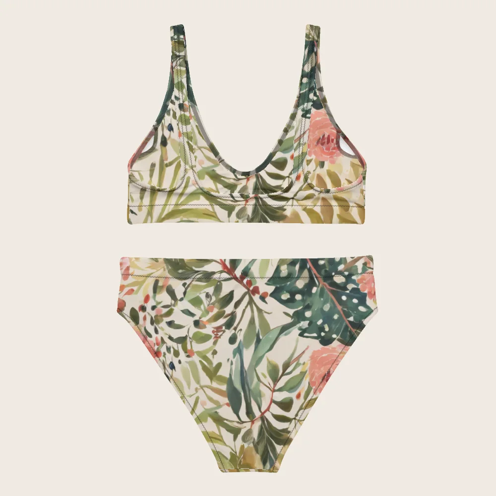 High-Waisted Bikini on model