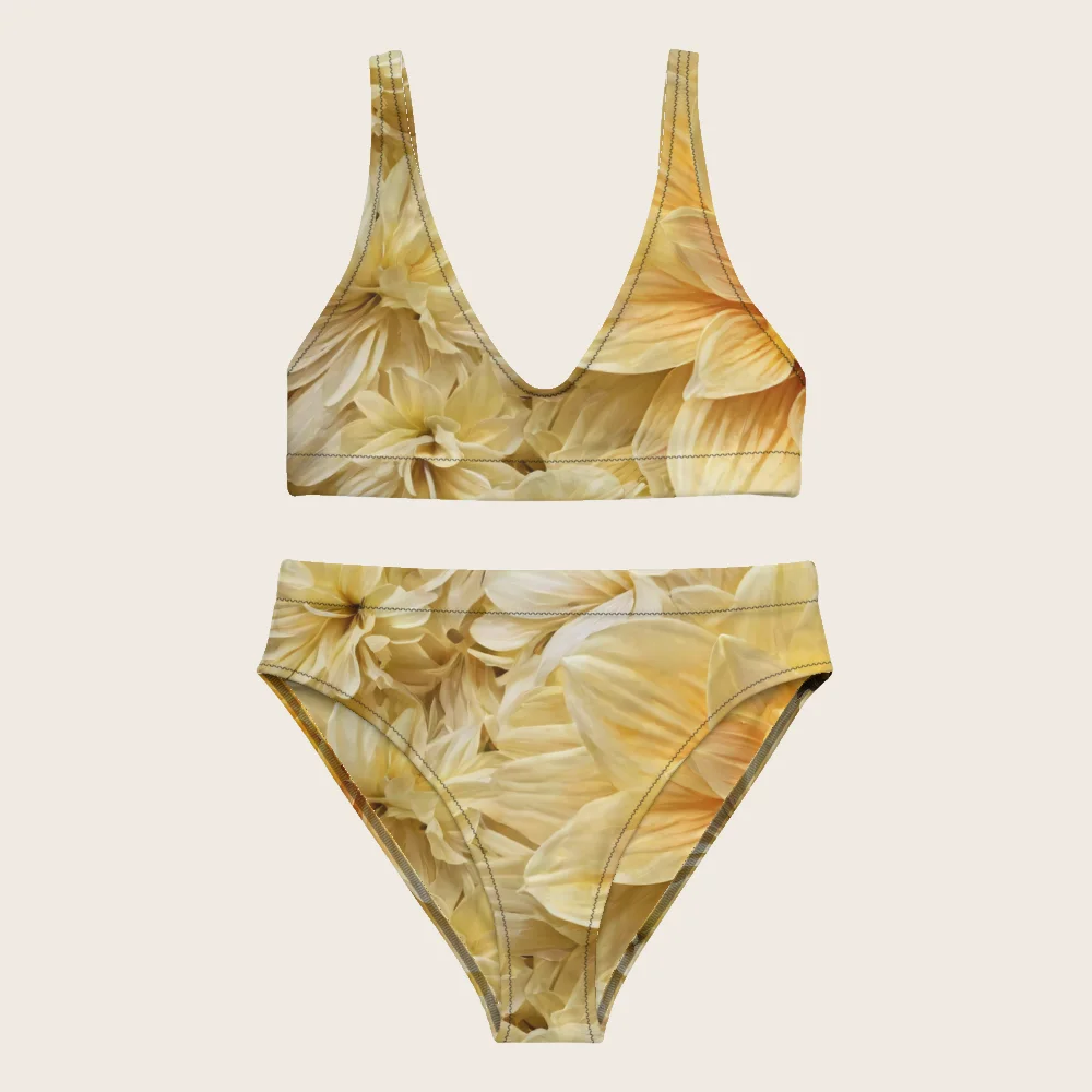 High-Waisted Bikini on model