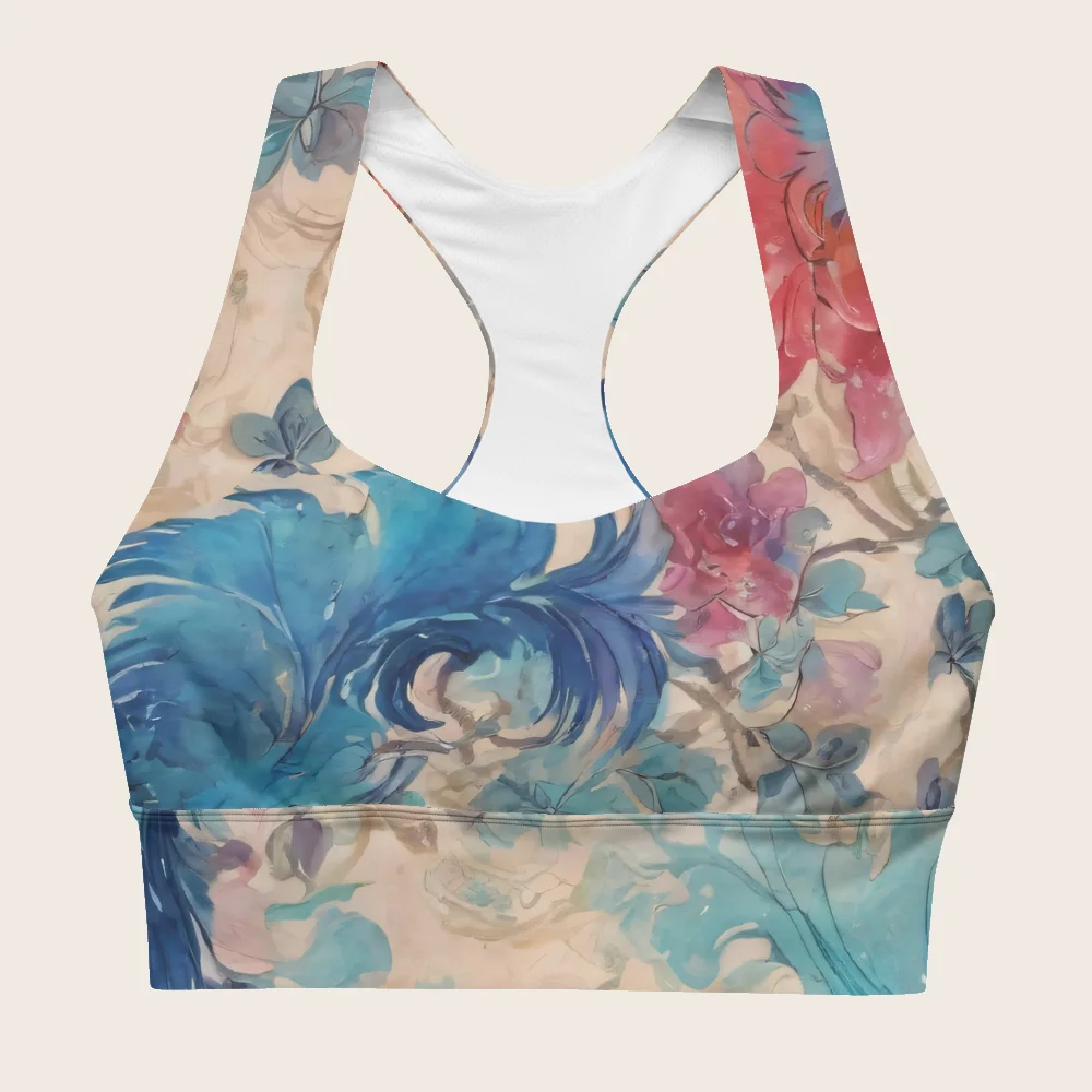 Longline Sports Bra on model