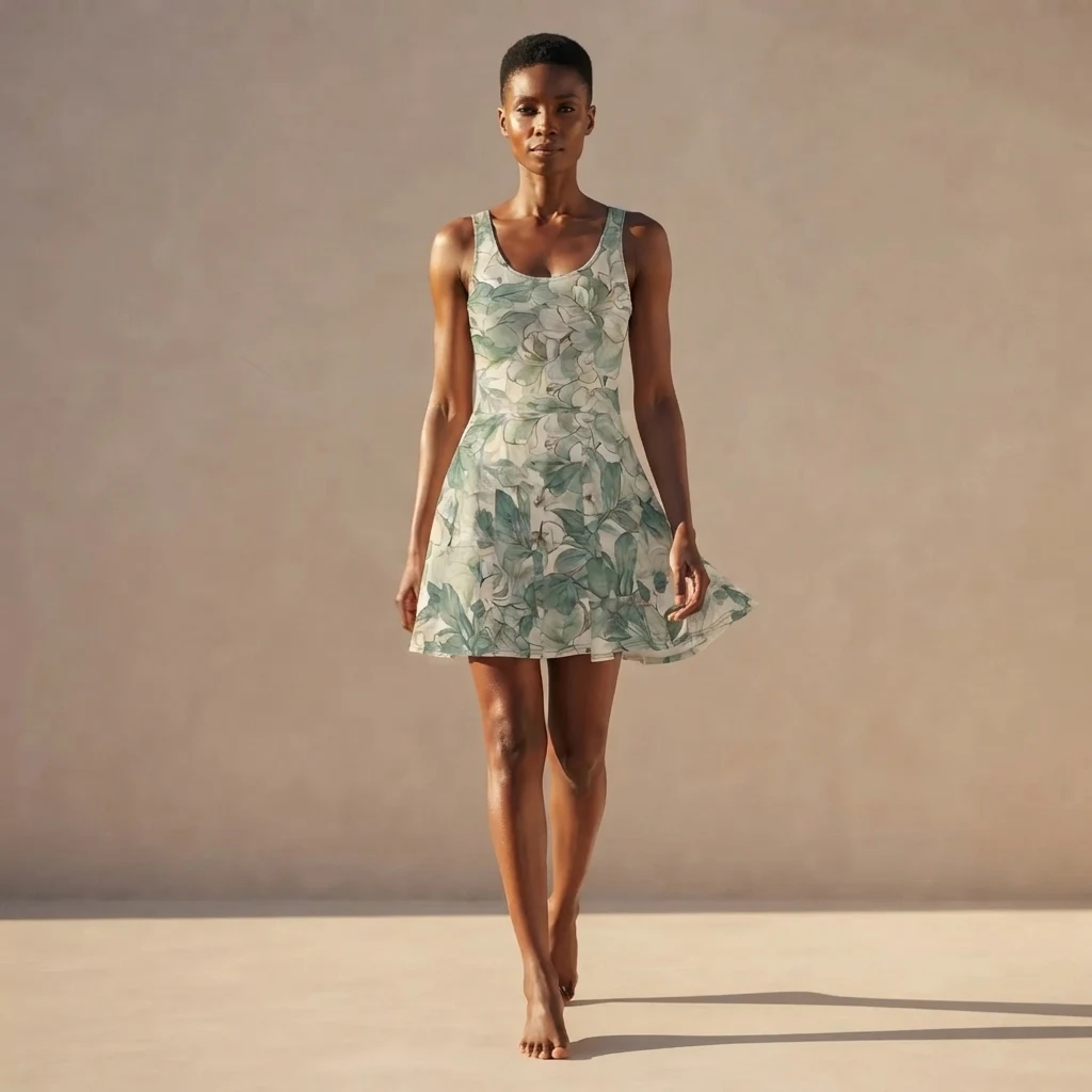 Skater Dress on model
