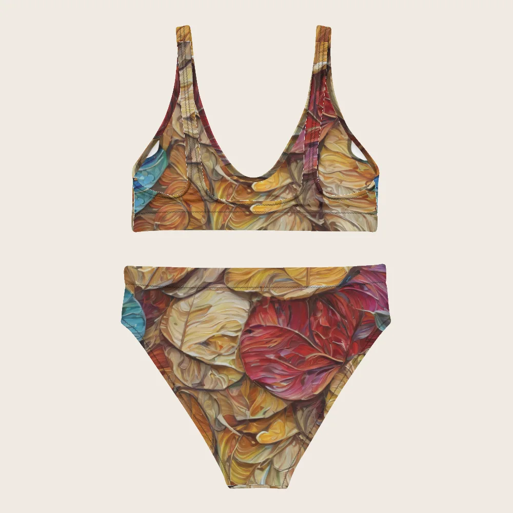 High-Waisted Bikini on model