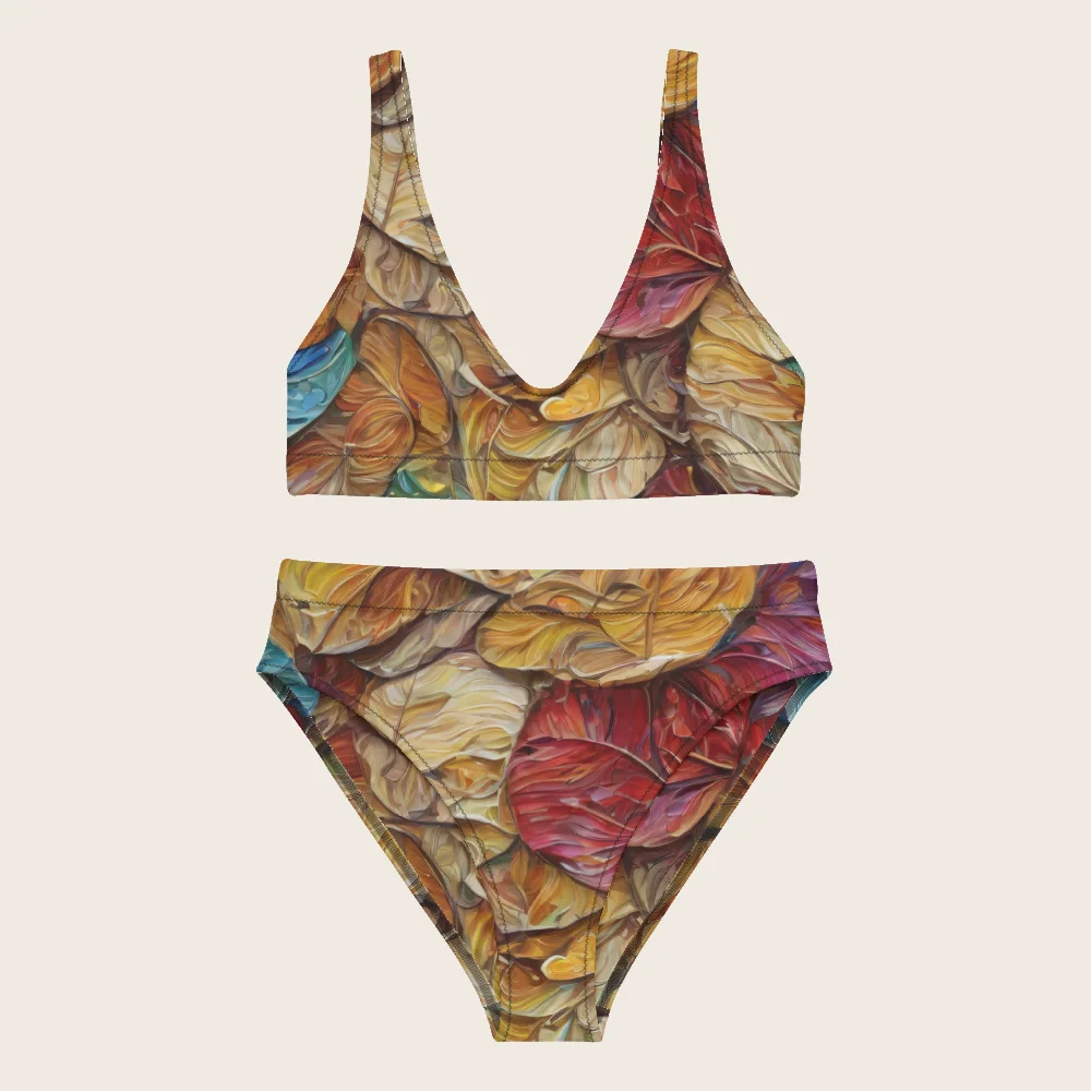 High-Waisted Bikini on model