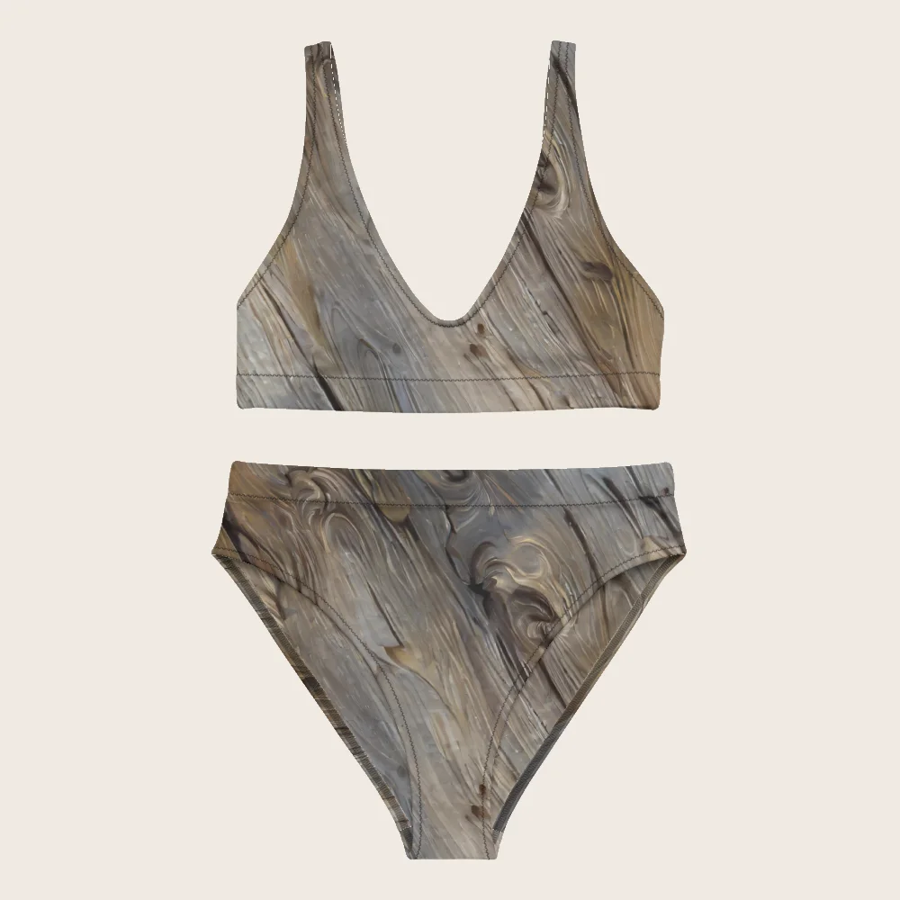 High-Waisted Bikini on model