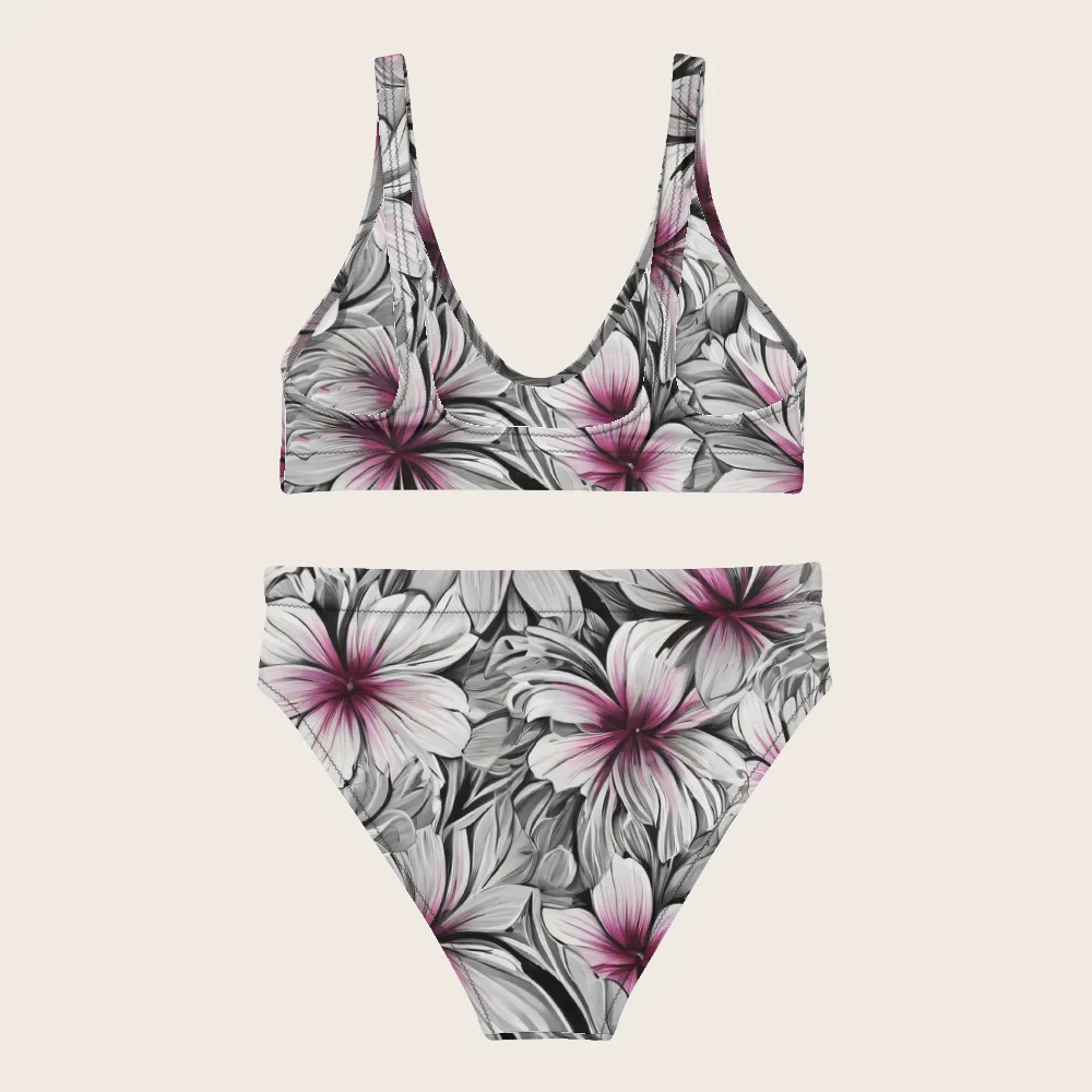 High-Waisted Bikini on model