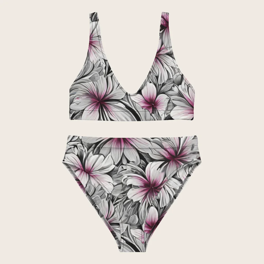 High-Waisted Bikini on model