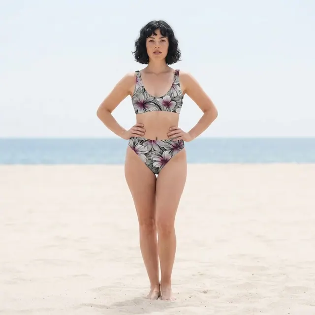 High-Waisted Bikini, one-of-one design 510FF0F0