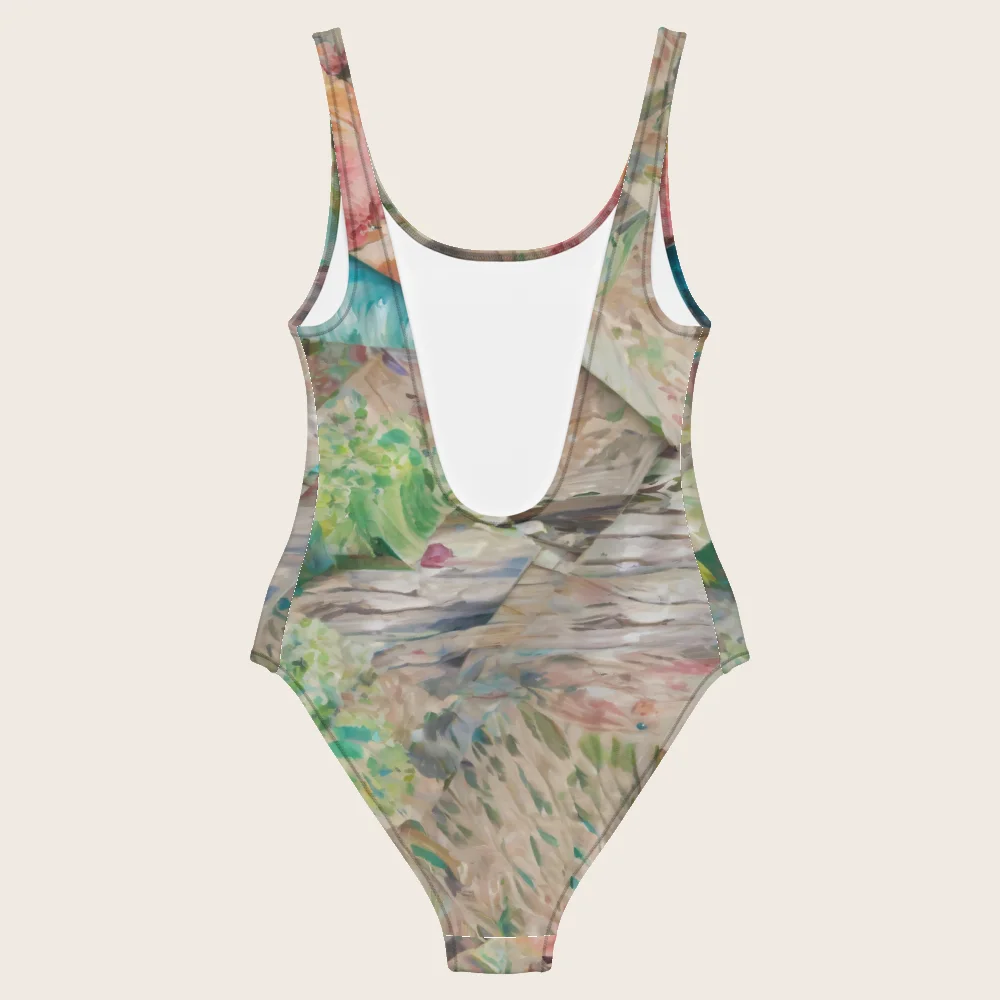 One-Piece Swimsuit on model