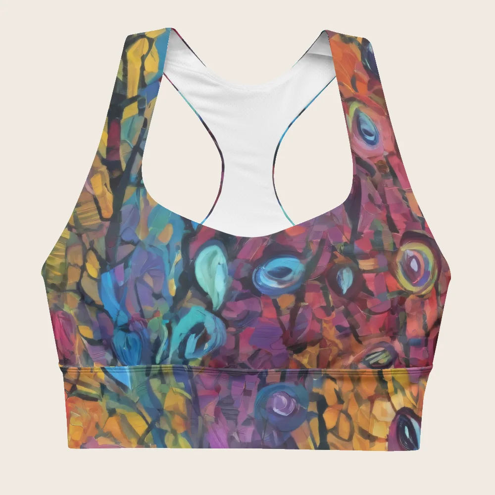 Longline Sports Bra on model