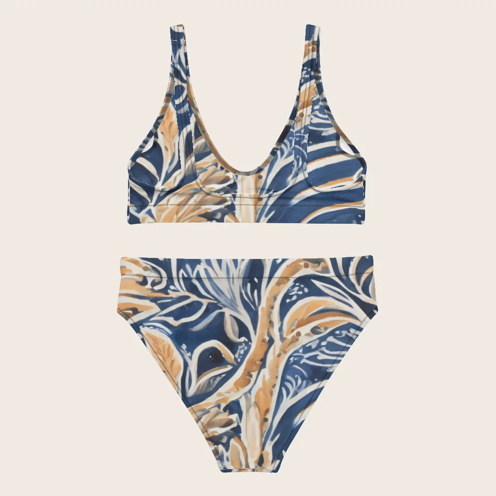 High-Waisted Bikini on model