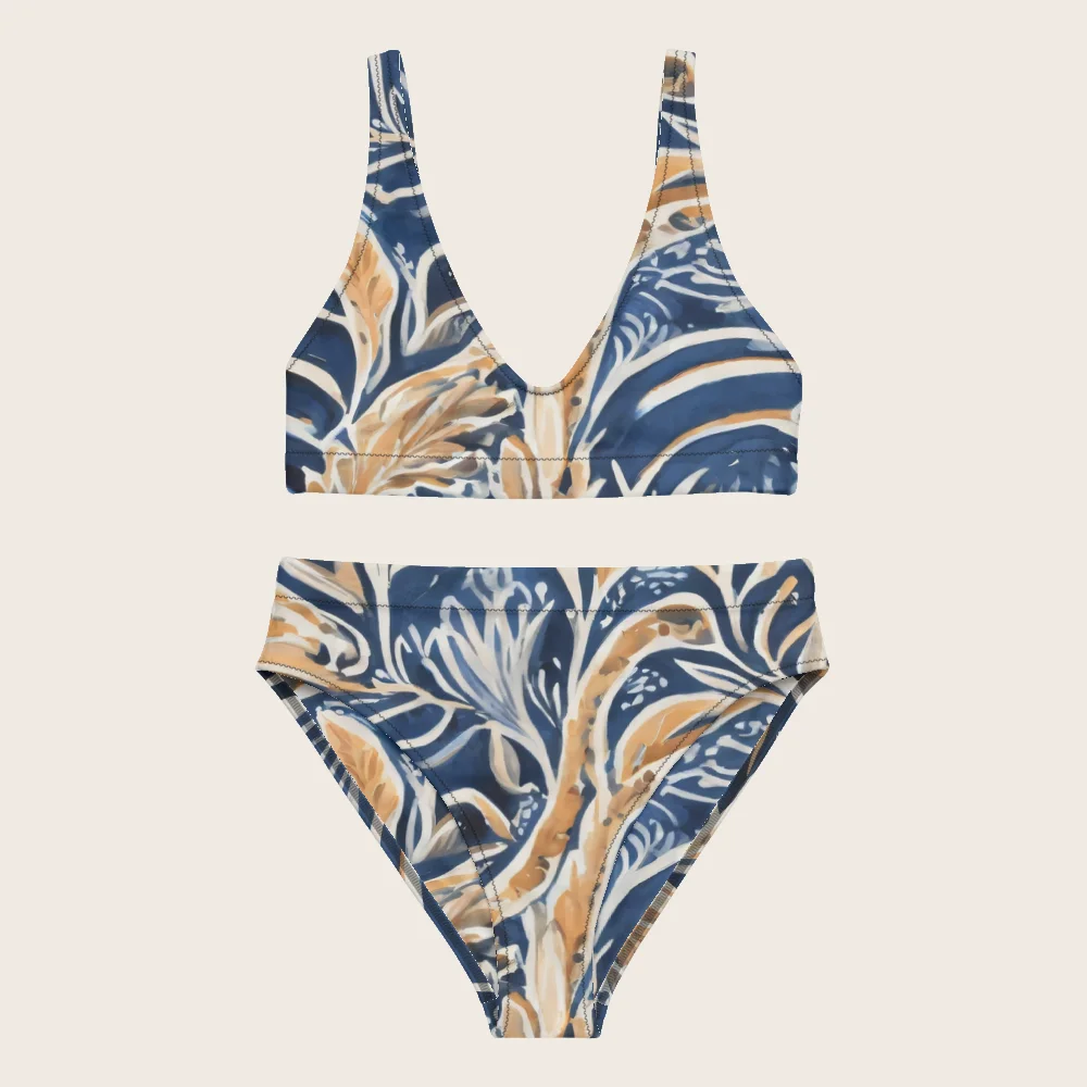 High-Waisted Bikini on model
