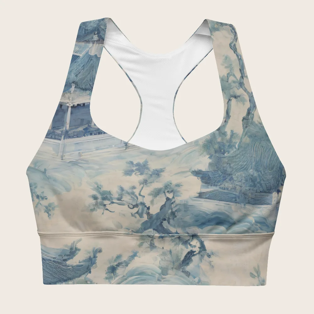 Longline Sports Bra on model