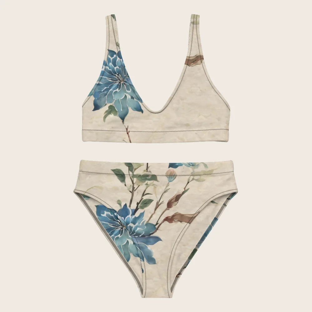 High-Waisted Bikini on model