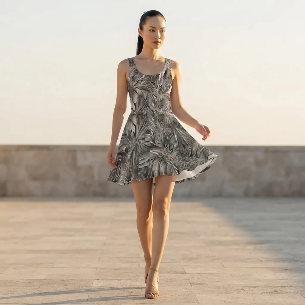 Skater Dress on model