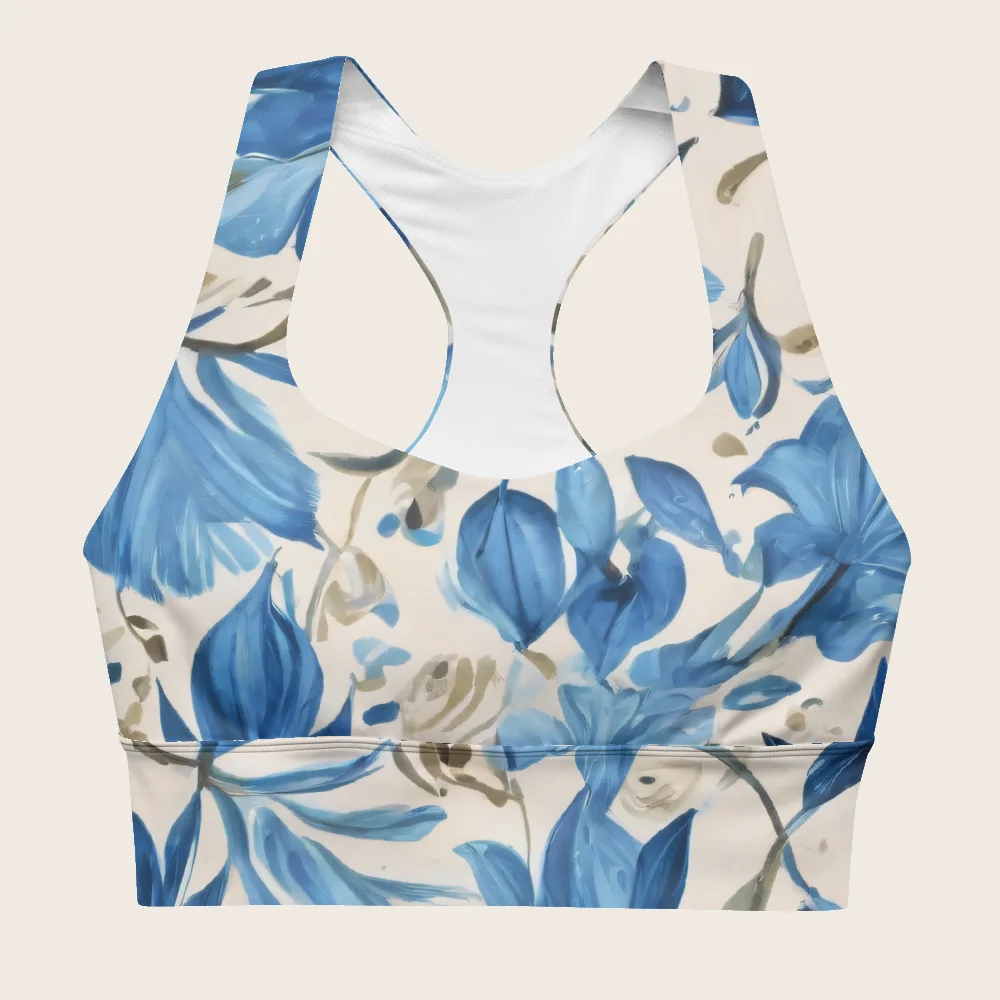 Longline Sports Bra on model
