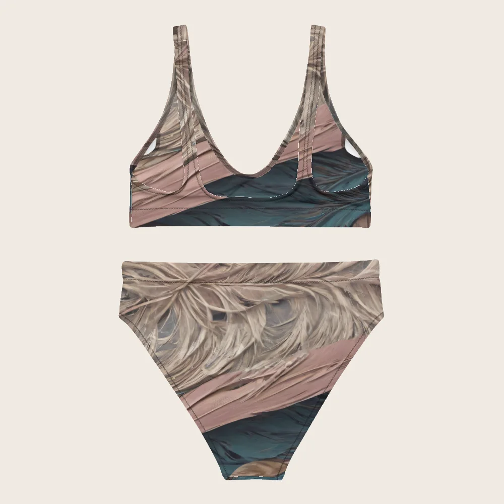 High-Waisted Bikini on model