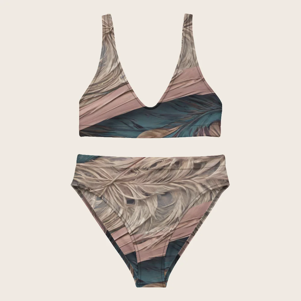High-Waisted Bikini on model