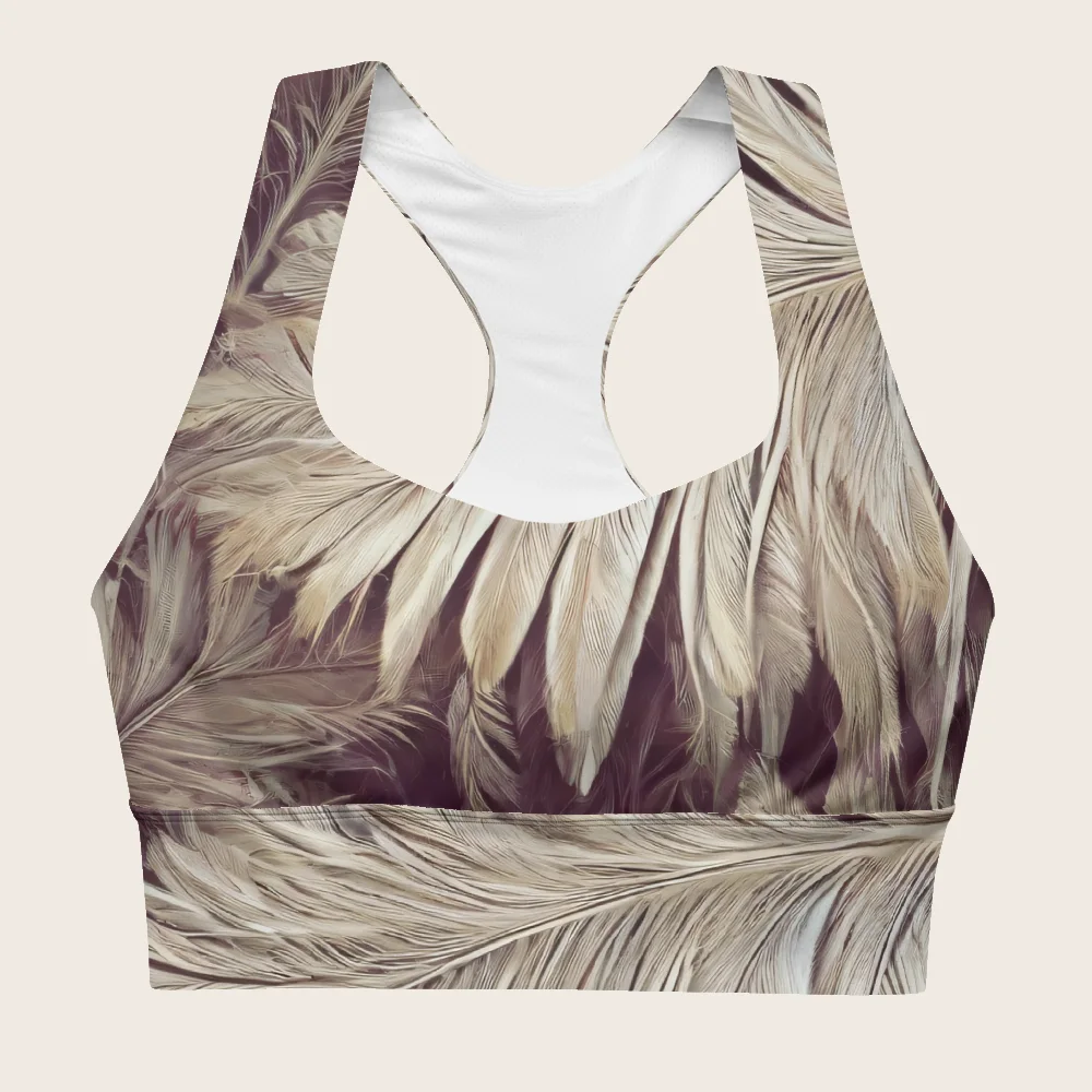 Longline Sports Bra on model