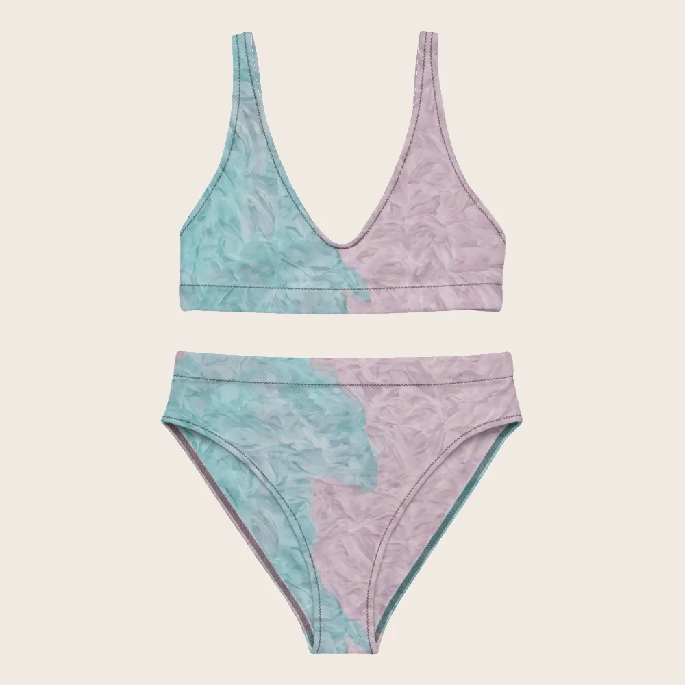 High-Waisted Bikini on model