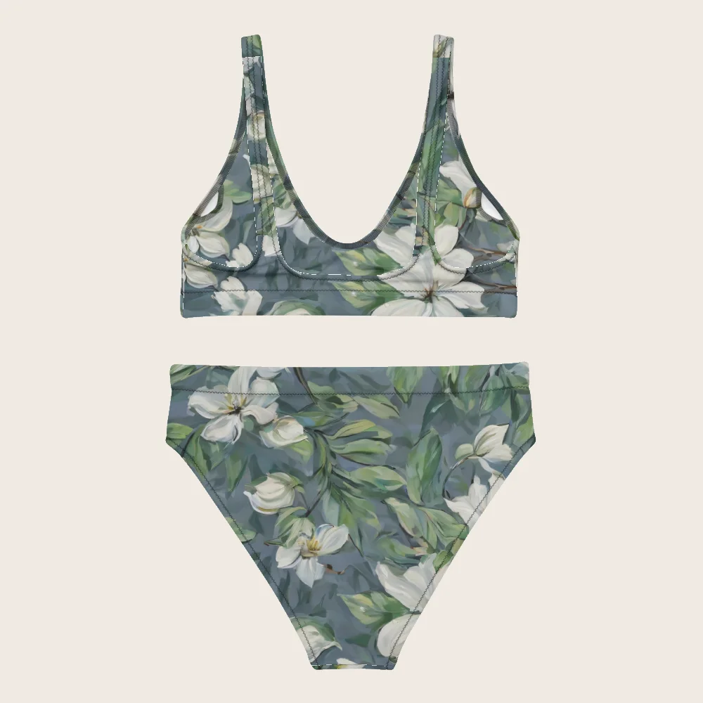 High-Waisted Bikini on model