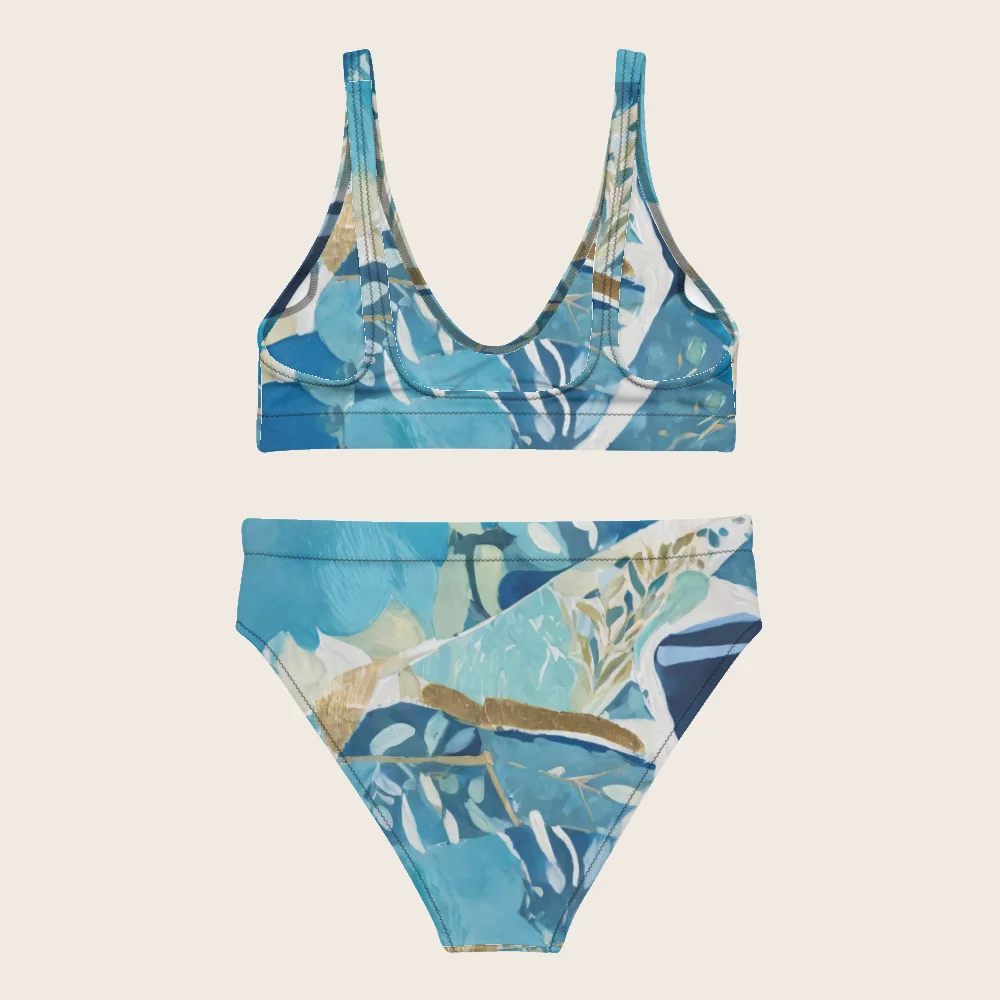 High-Waisted Bikini on model