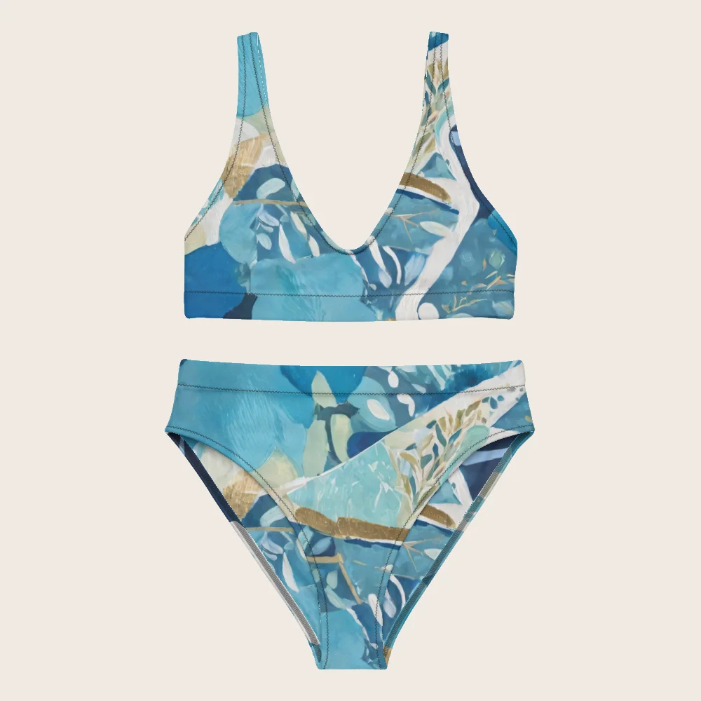 High-Waisted Bikini on model