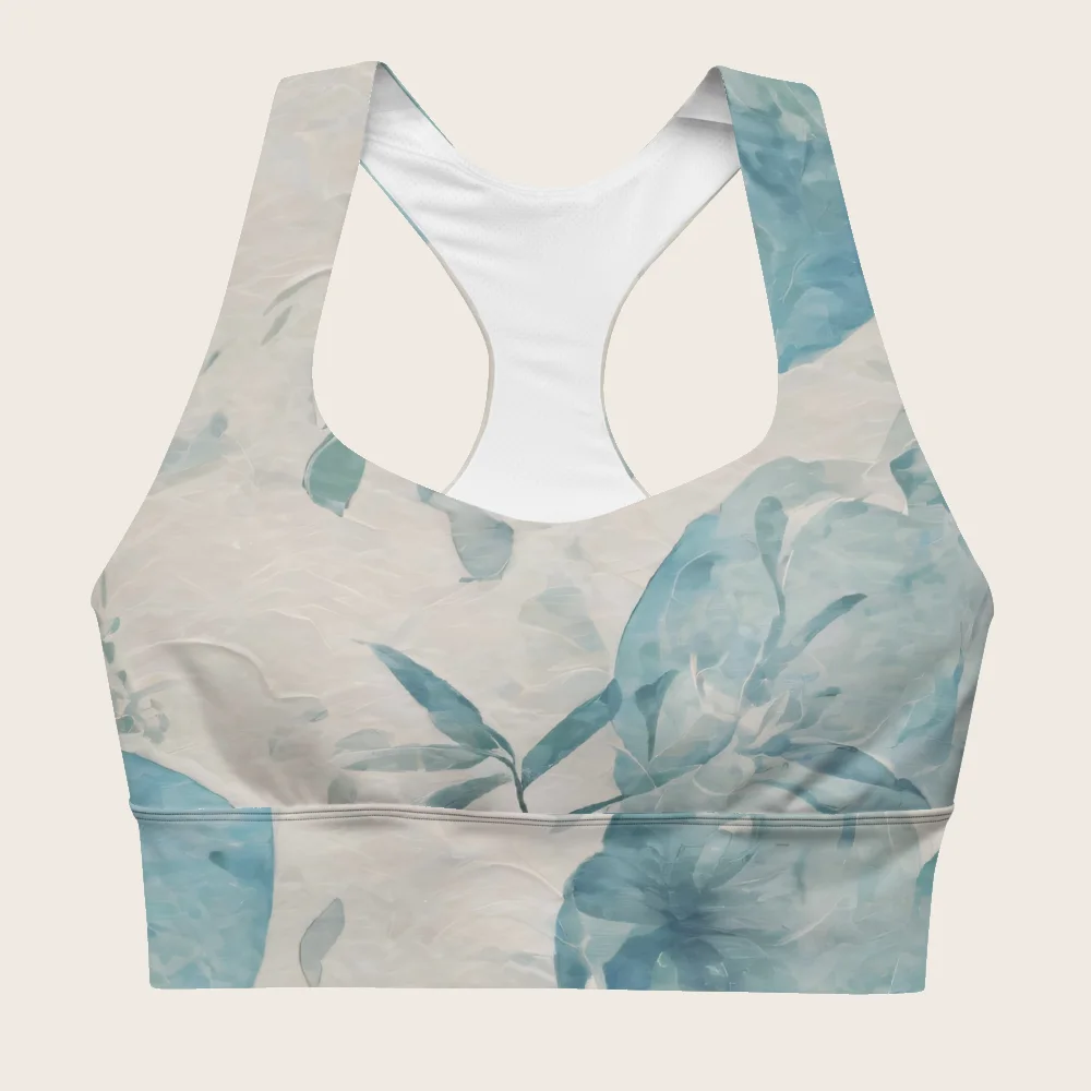 Longline Sports Bra on model