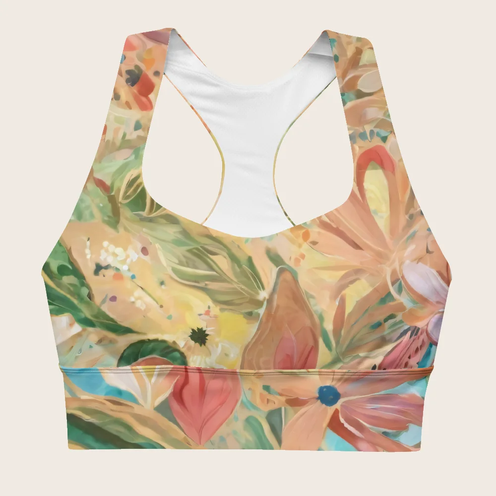 Longline Sports Bra on model