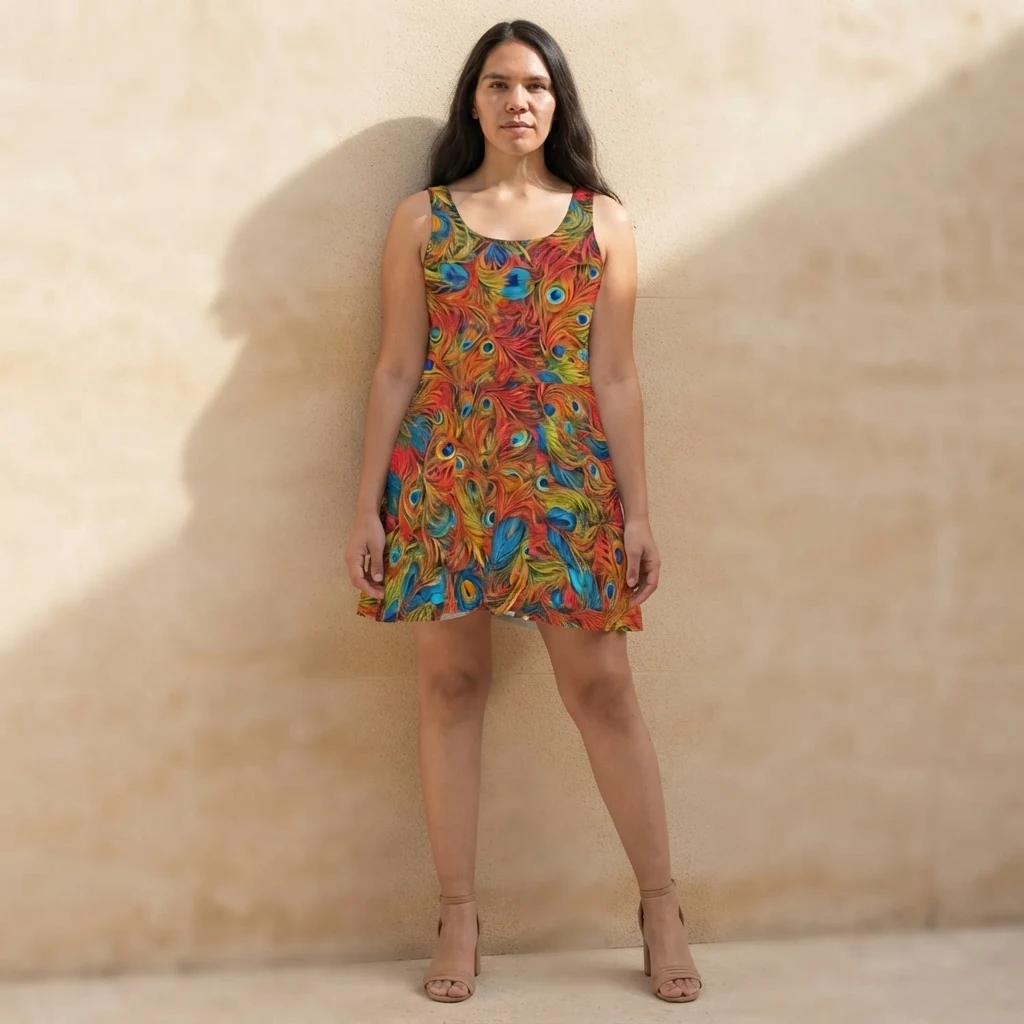 Skater Dress on model