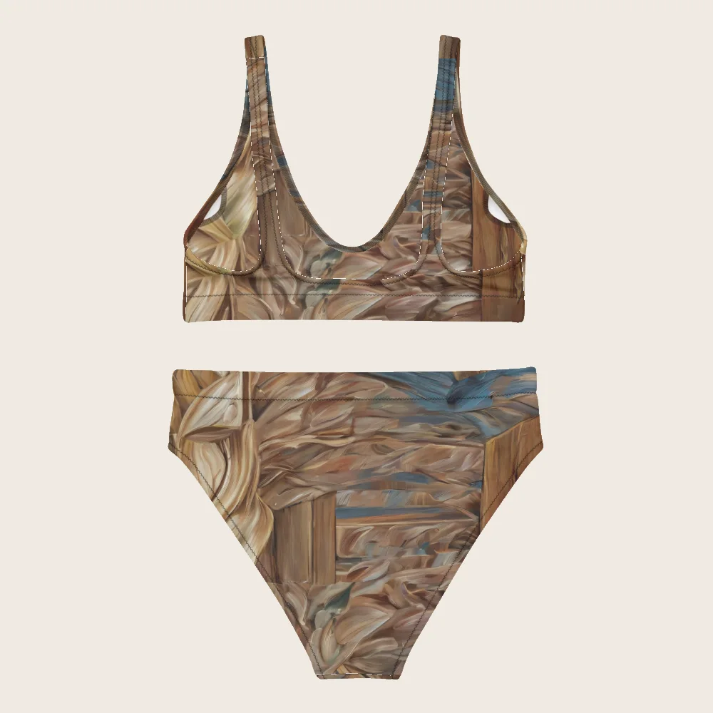 High-Waisted Bikini on model
