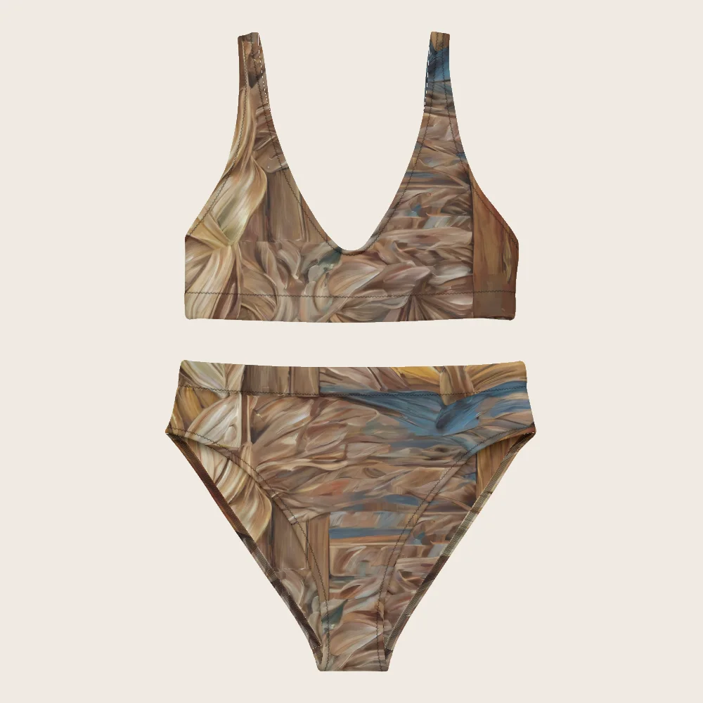 High-Waisted Bikini on model