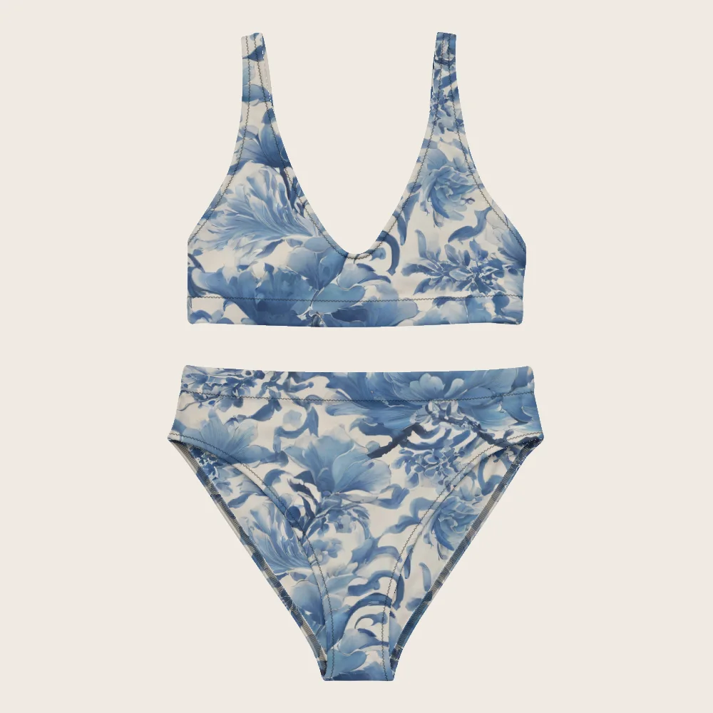 High-Waisted Bikini on model