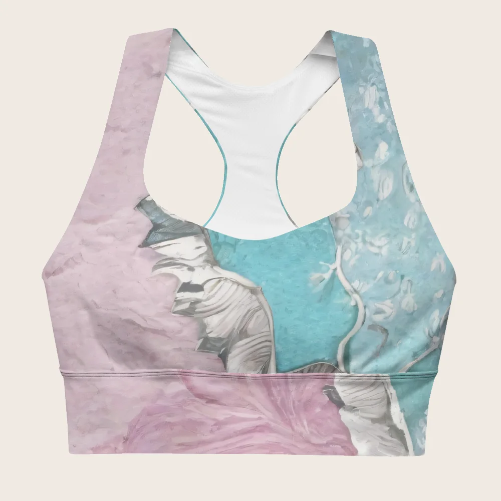 Longline Sports Bra on model