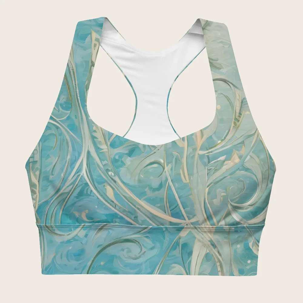 Longline Sports Bra on model