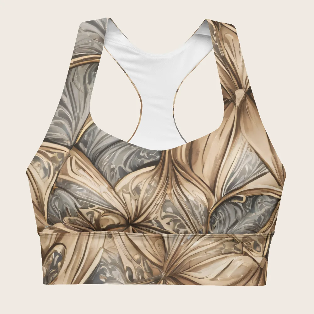 Longline Sports Bra on model