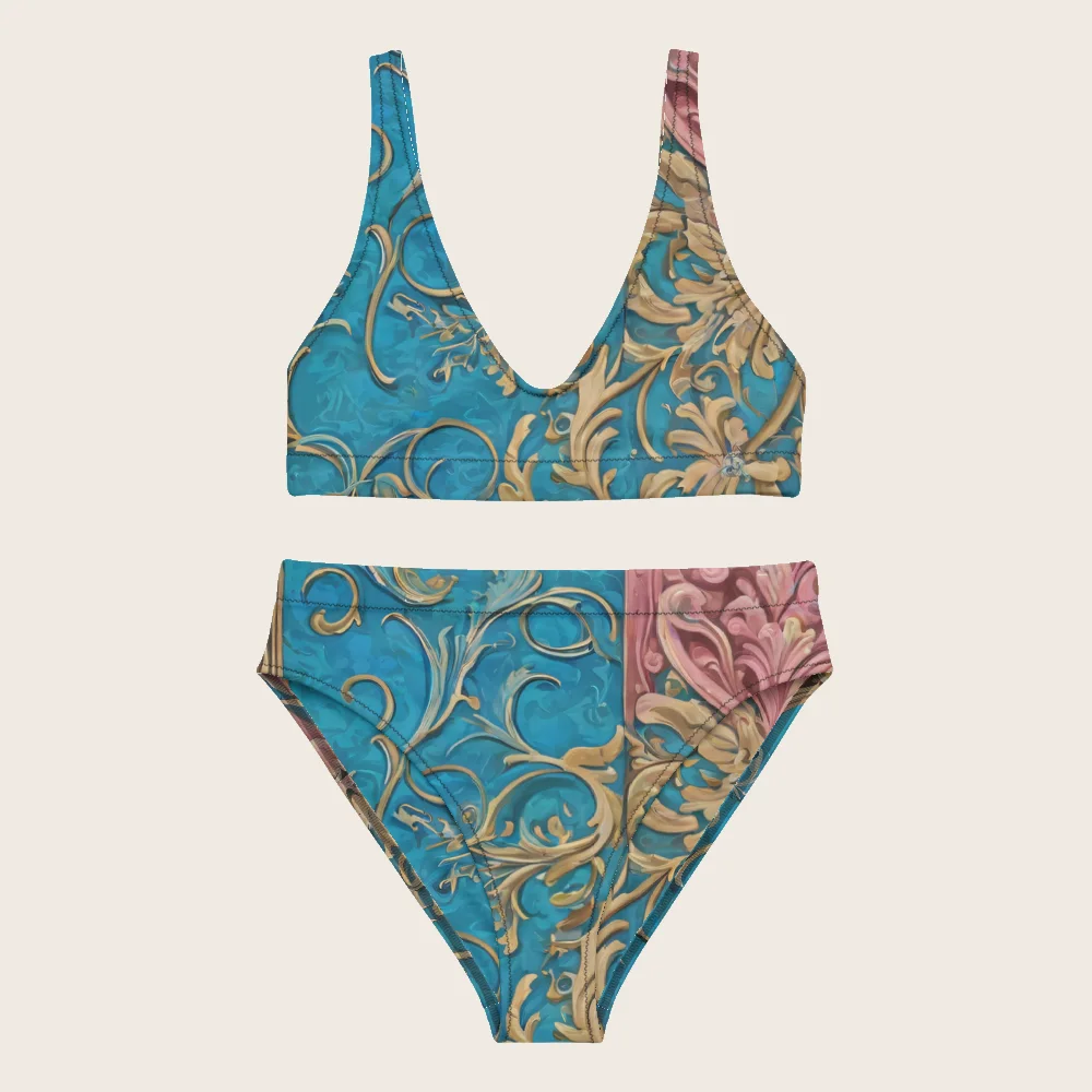 High-Waisted Bikini on model