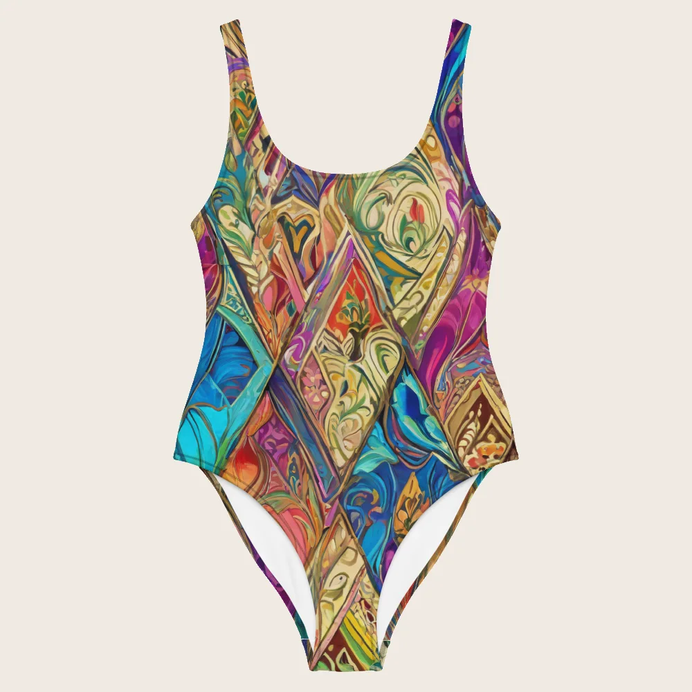 One-Piece Swimsuit on model