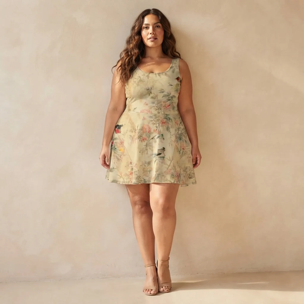 Skater Dress on model