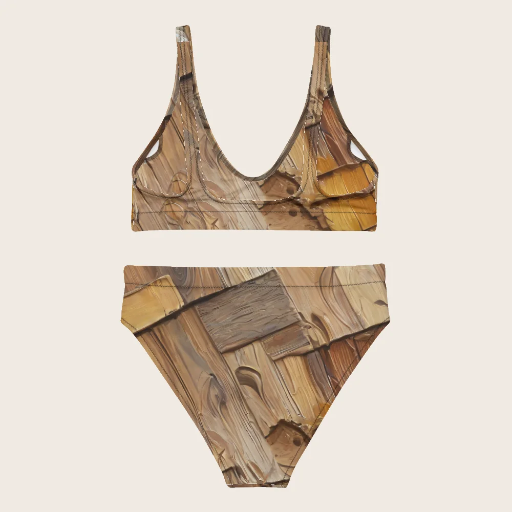 High-Waisted Bikini on model