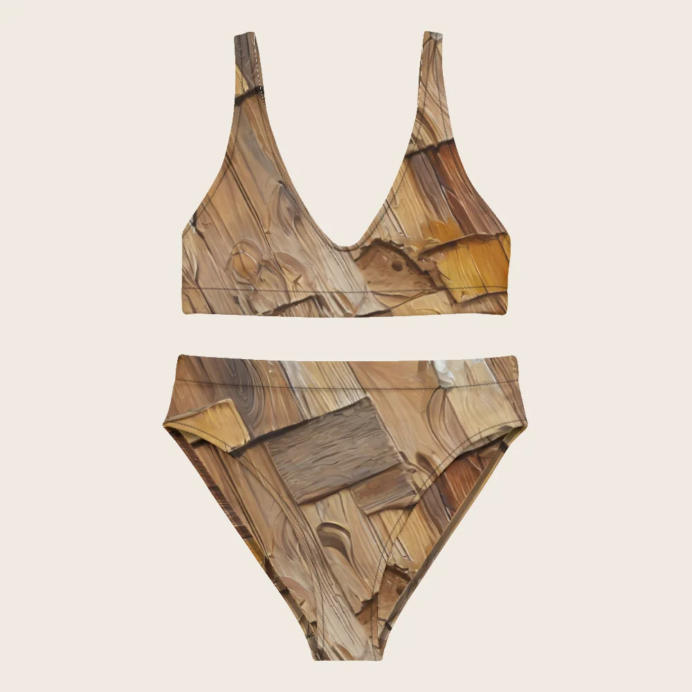 High-Waisted Bikini on model