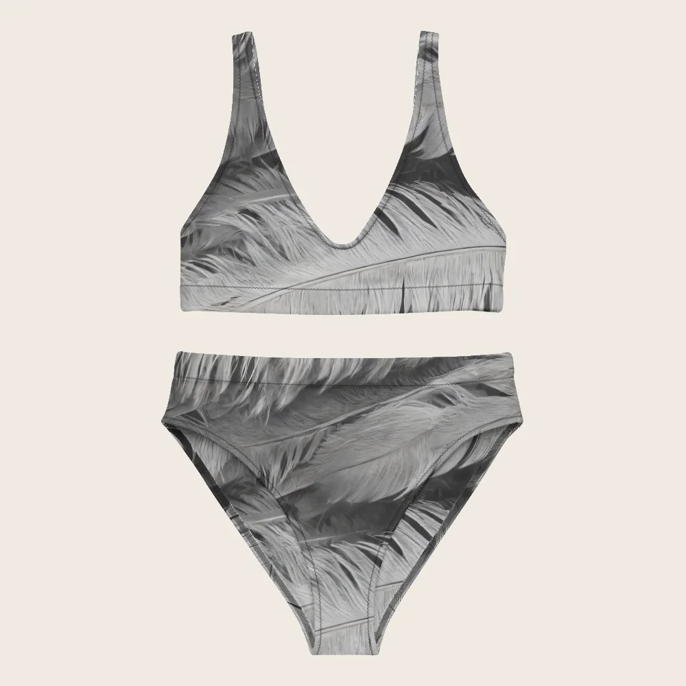 High-Waisted Bikini on model
