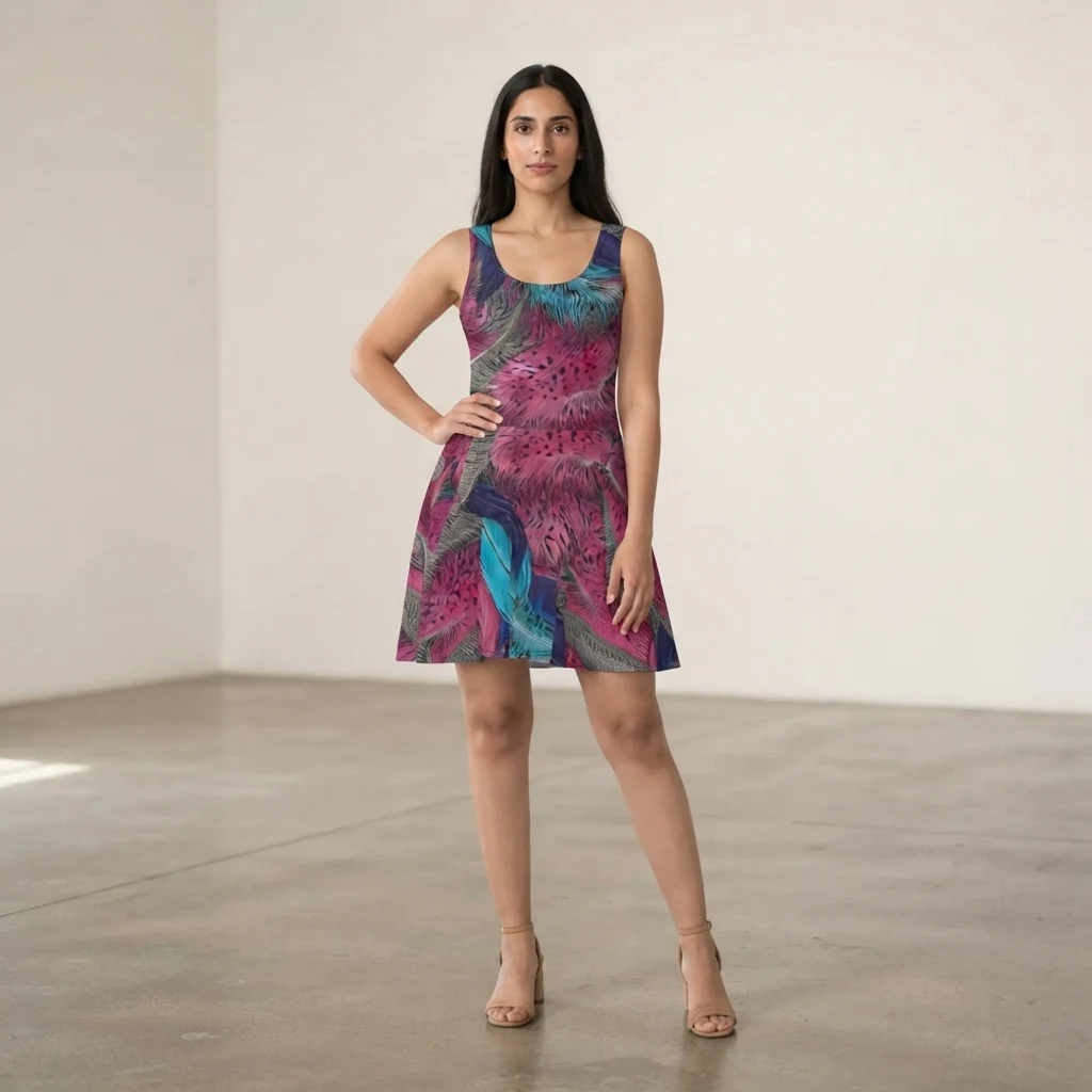 Skater Dress on model