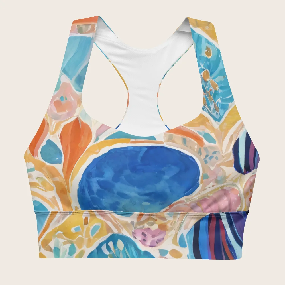 Longline Sports Bra on model