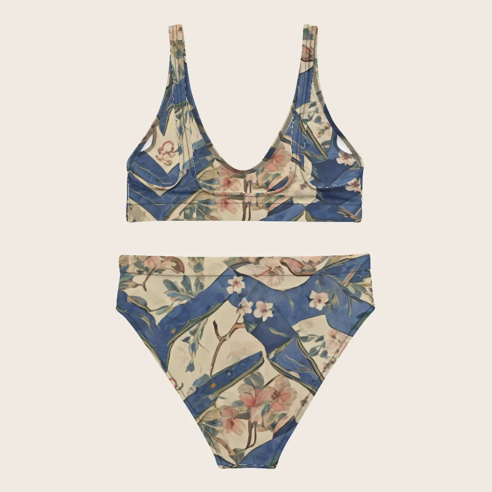 High-Waisted Bikini on model