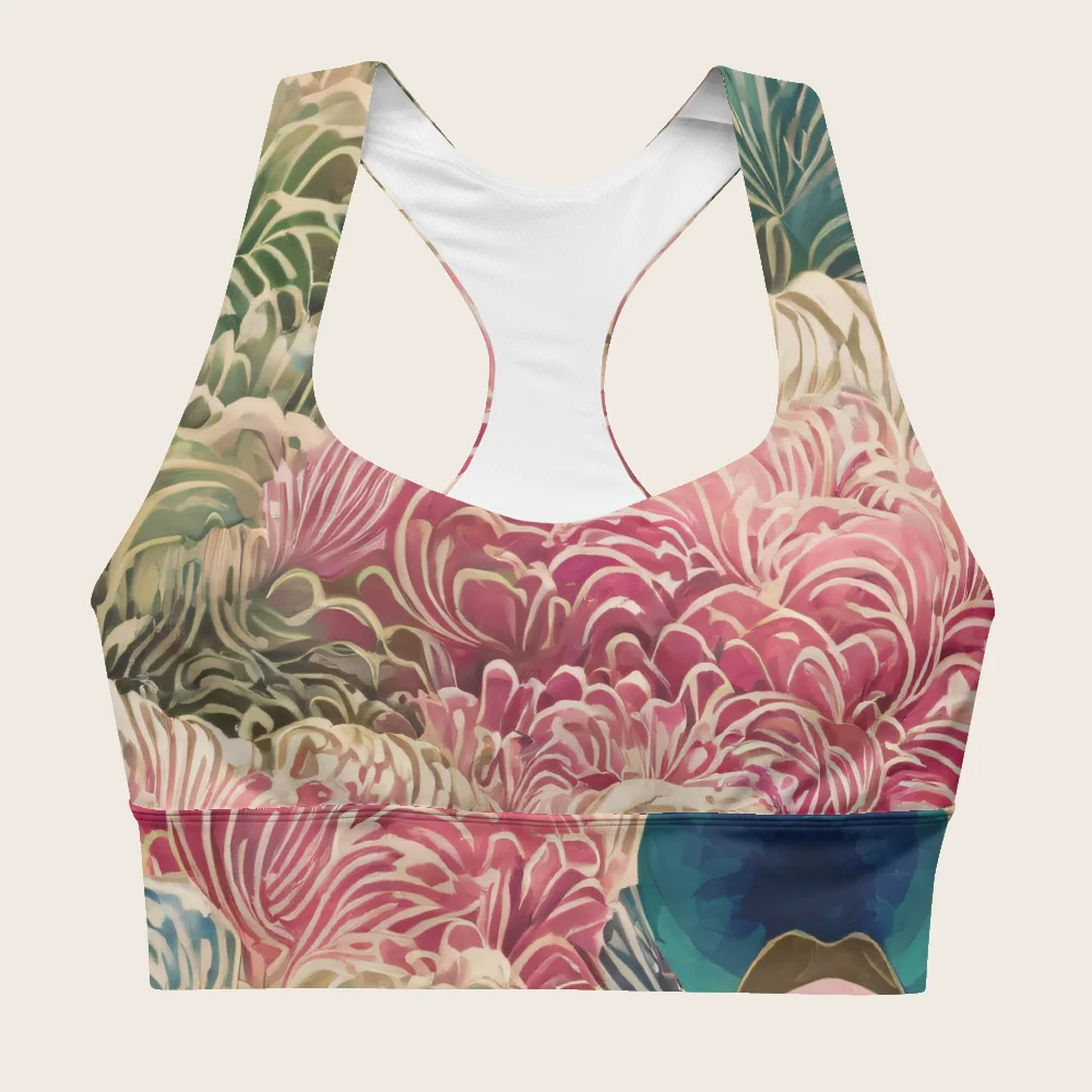 Longline Sports Bra on model