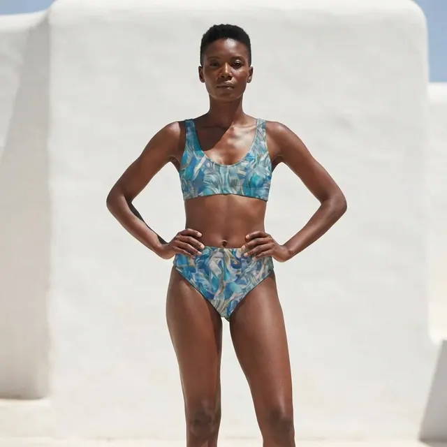 High-Waisted Bikini, one-of-one design FAD122E6