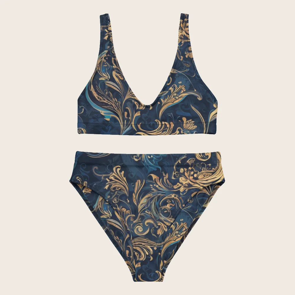 High-Waisted Bikini on model