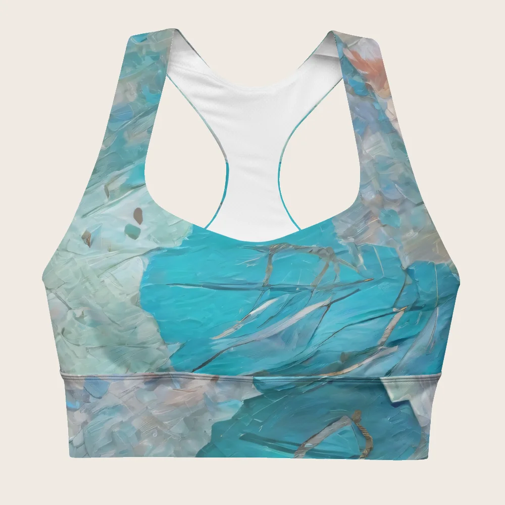 Longline Sports Bra on model