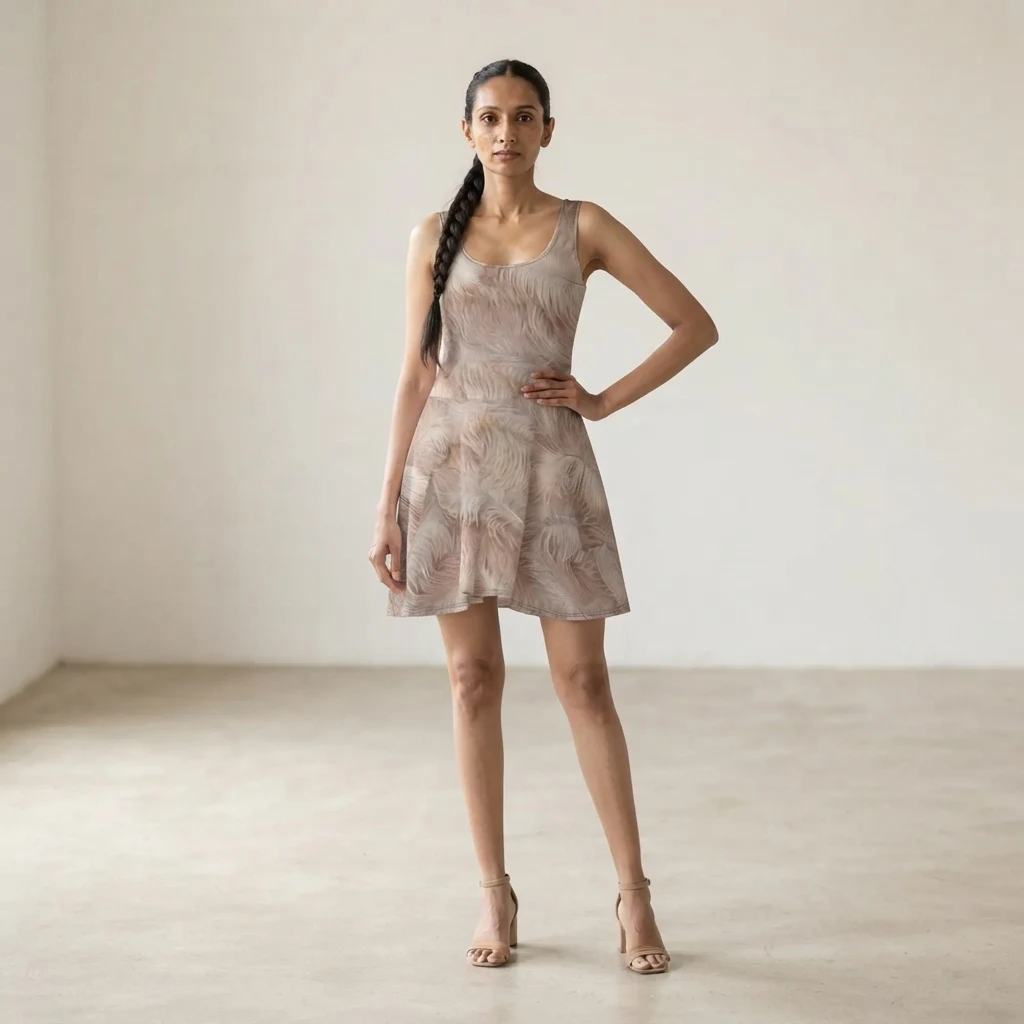 Skater Dress on model