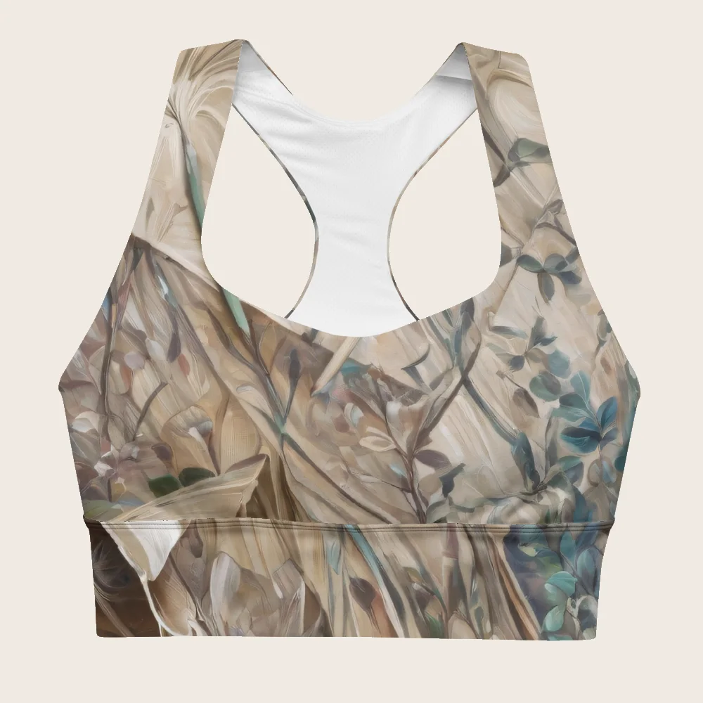 Longline Sports Bra on model